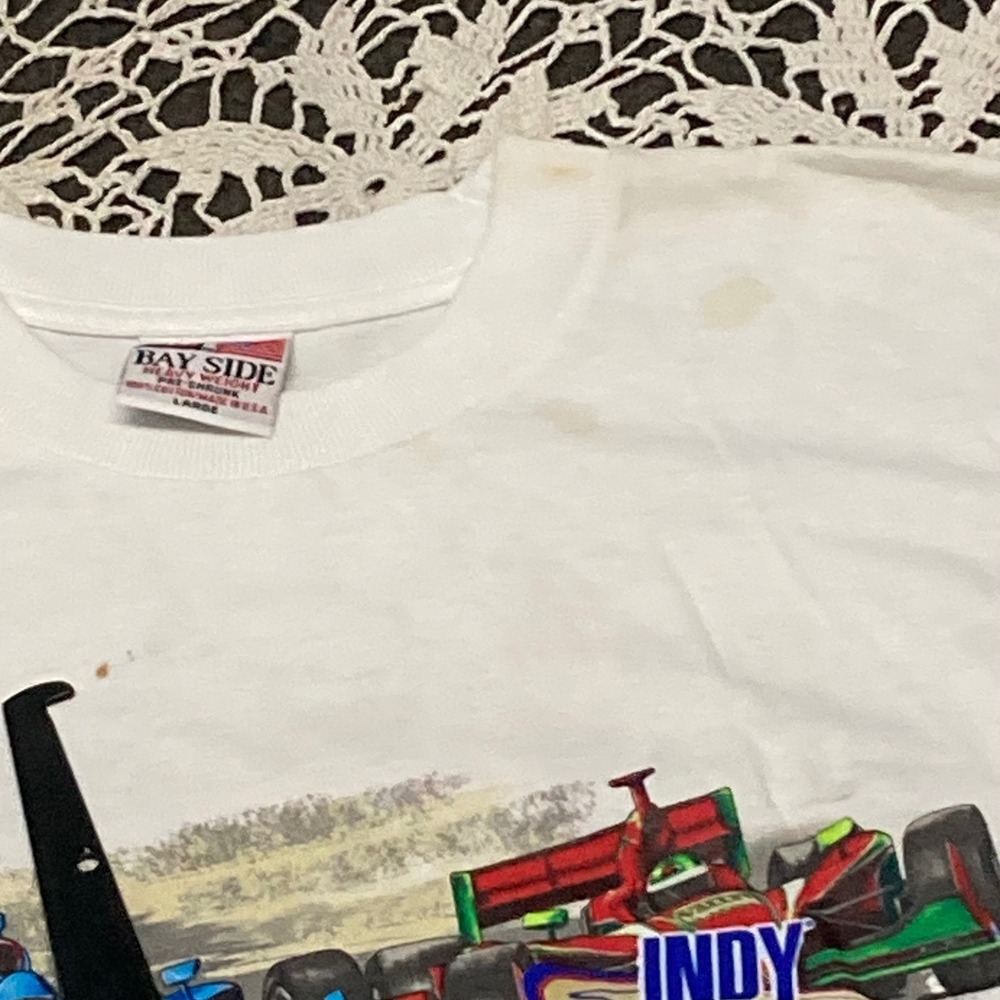 Vintage 2010 Indy Grand Prix Sonoma Racing T-Shirt Bay Side White Large USA Made - Picture 8 of 8